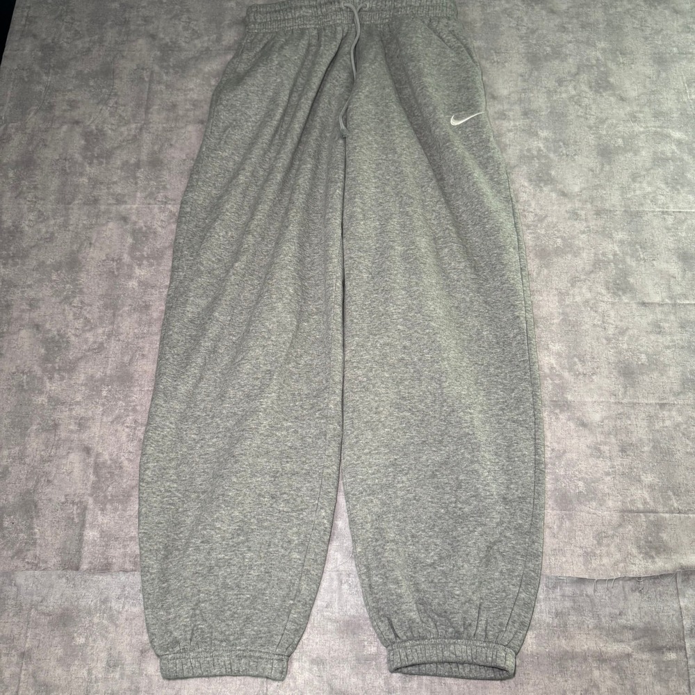 Nike Sportswear Fleece Joggers Heather Grey Baggy Sweatpants Medium